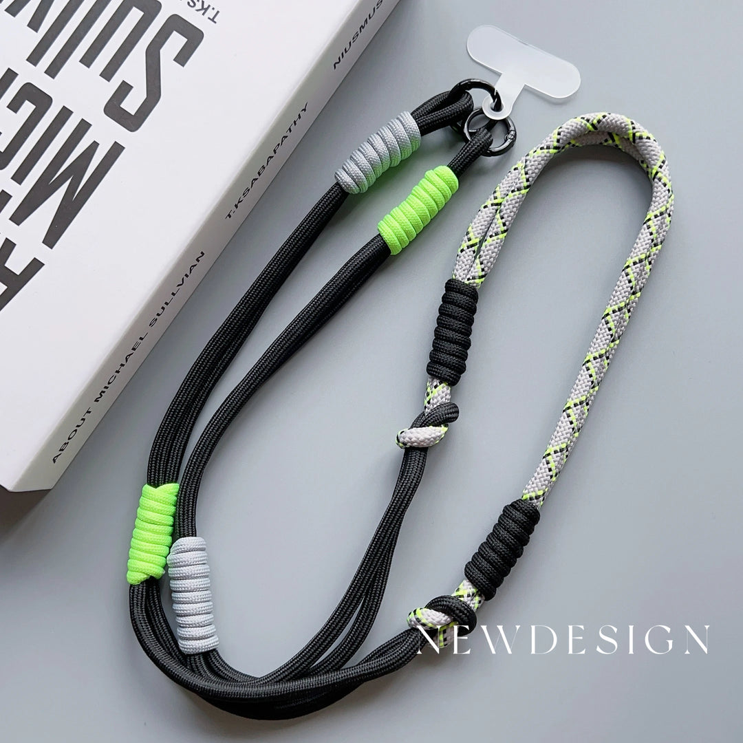 Page Title Crossbody Phone Lanyard – Adjustable Shoulder Strap with Patch