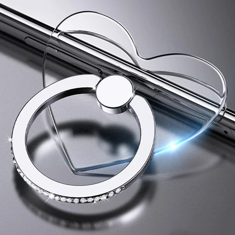 Butterfly Phone Grip & Stand - Transparent Luxury Accessory
