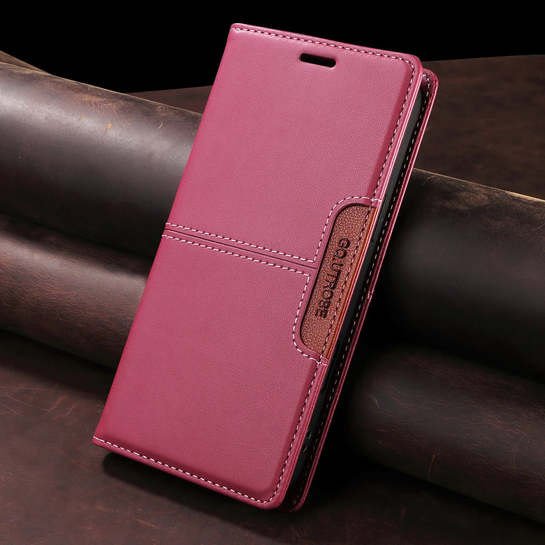 Magnetic Leather Flip Wallet Case Card Slot iPhone 11-17