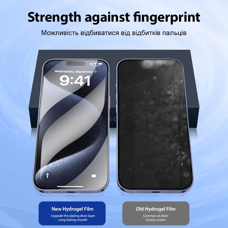 3-Pack Soft Hydrogel Film Screen Protector iPhone 16 15 14 13 12 11 Pro Max XS XR X 8 7 Plus TPU