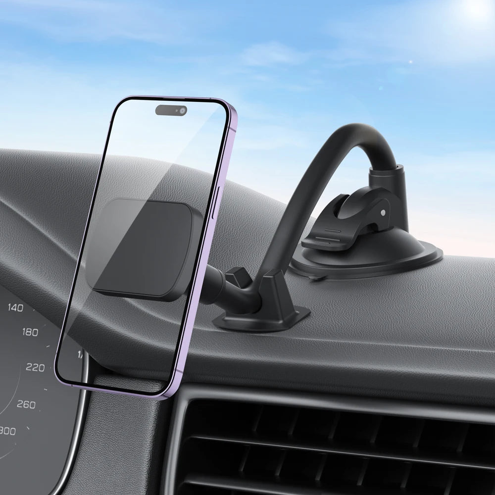 Homhu Magnetic Car Phone Holder – Long Arm Windshield Mount