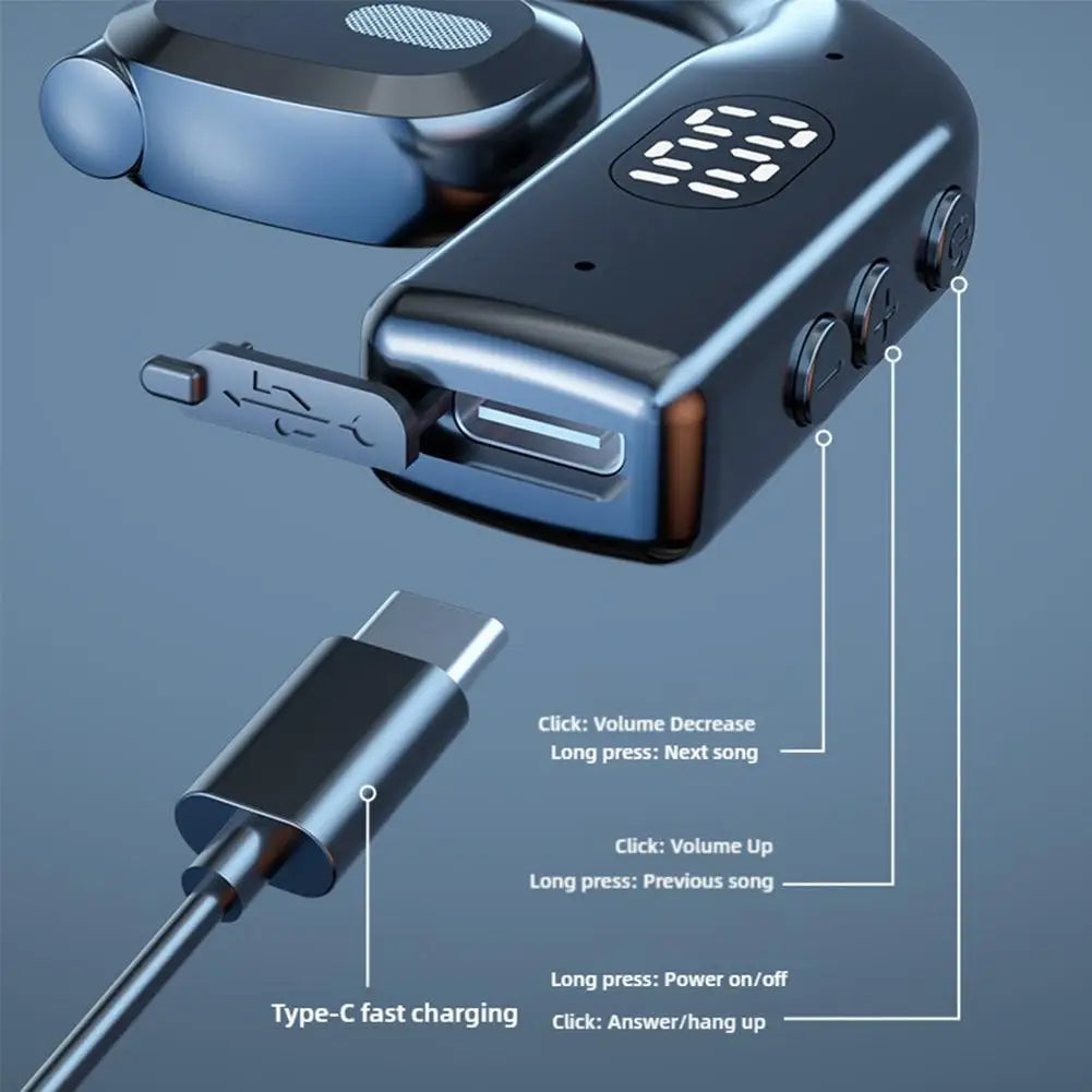 Bone Conduction Bluetooth 5.4 Headset