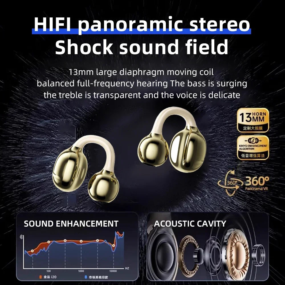 Waterproof Wireless Earbuds For Sports - 2025 Air Bone Conduction — waterproof phone accessories