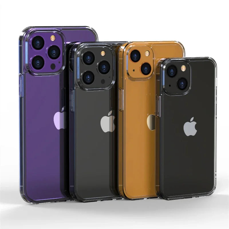 Balsam Luxury Tempered Glass Clear Case iPhone 16 15 14 13 12 11 X XR XS SE 8 7 Shockproof Cover