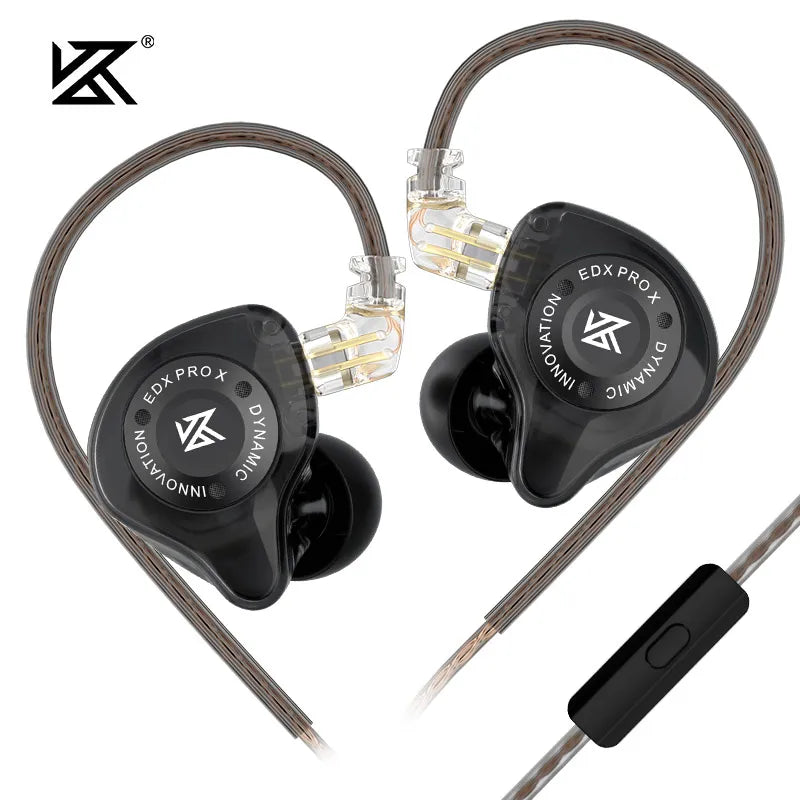 KZ EDX Pro X Wired IEM Earphones HiFi Deep Bass Detachable Cable