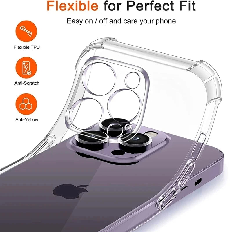 Best Clear Silicone iPhone Case for 6 to 16 Pro Max
