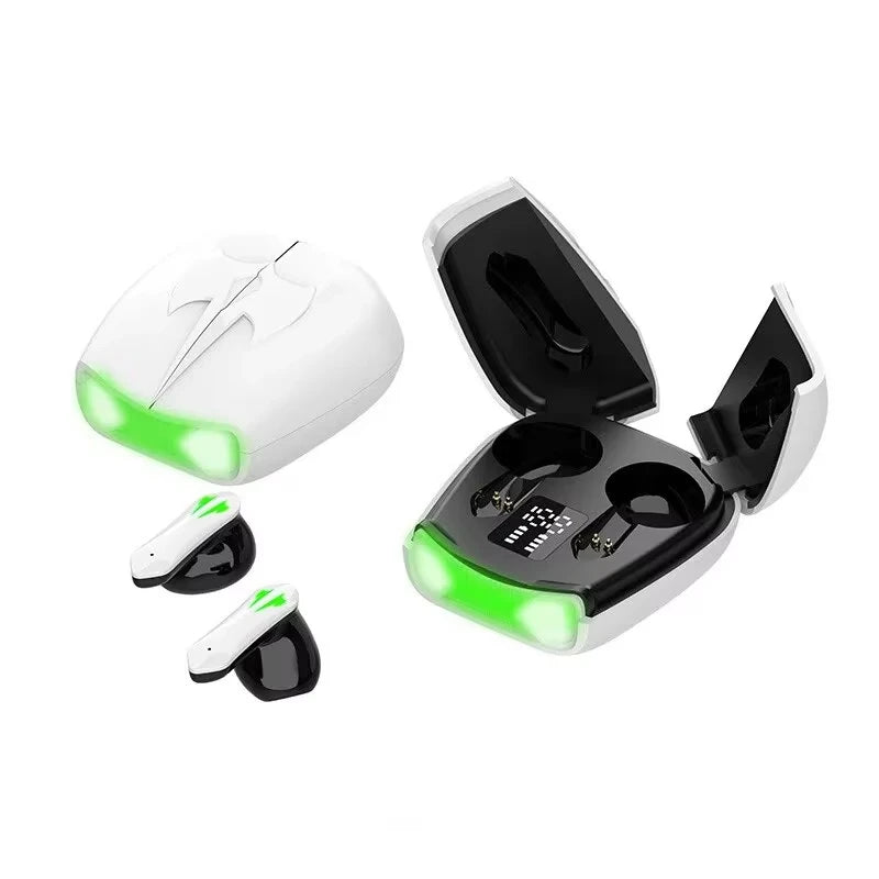 Gaming Earbuds X16 Pro Low-Latency Bluetooth 5.2 LED Case - JEFF's Favorite Picks