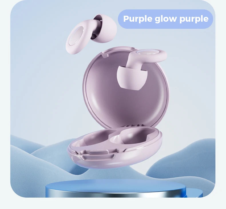 Reusable Silicone Earplugs High-Density Noise Blocking Sleep