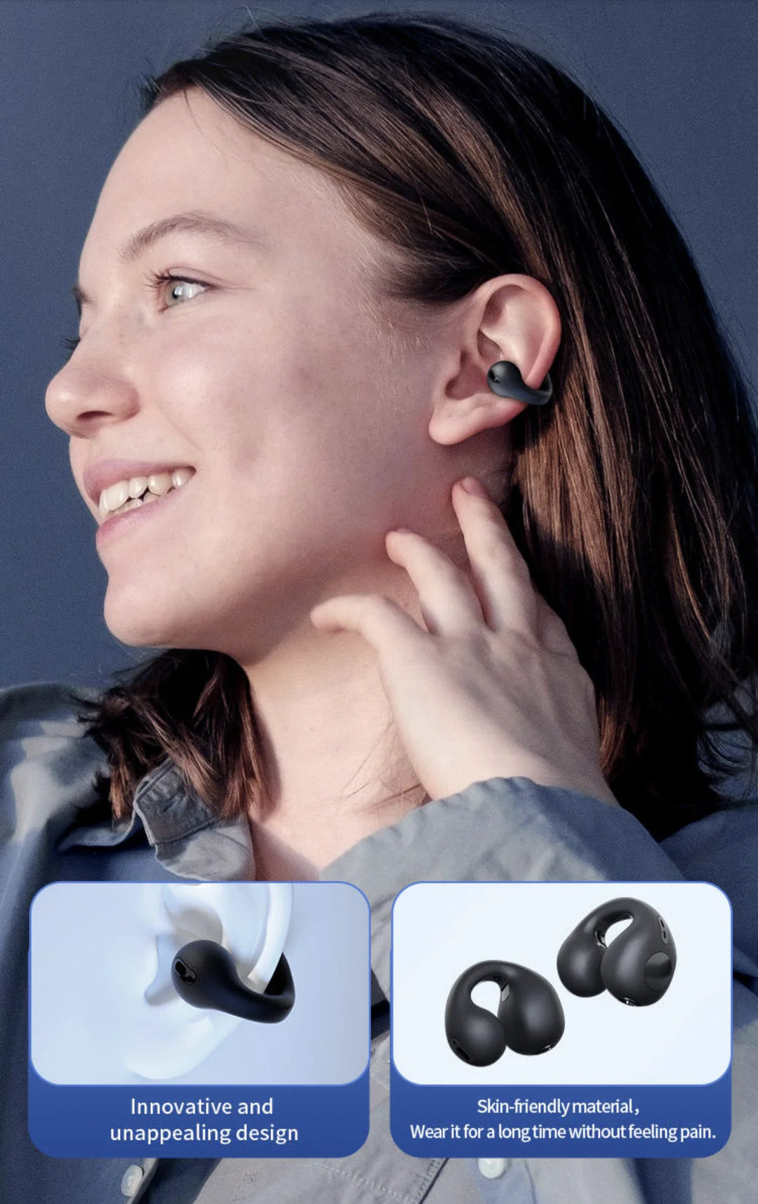 BUNKIMX A02 Wireless Ear Hook Earbuds