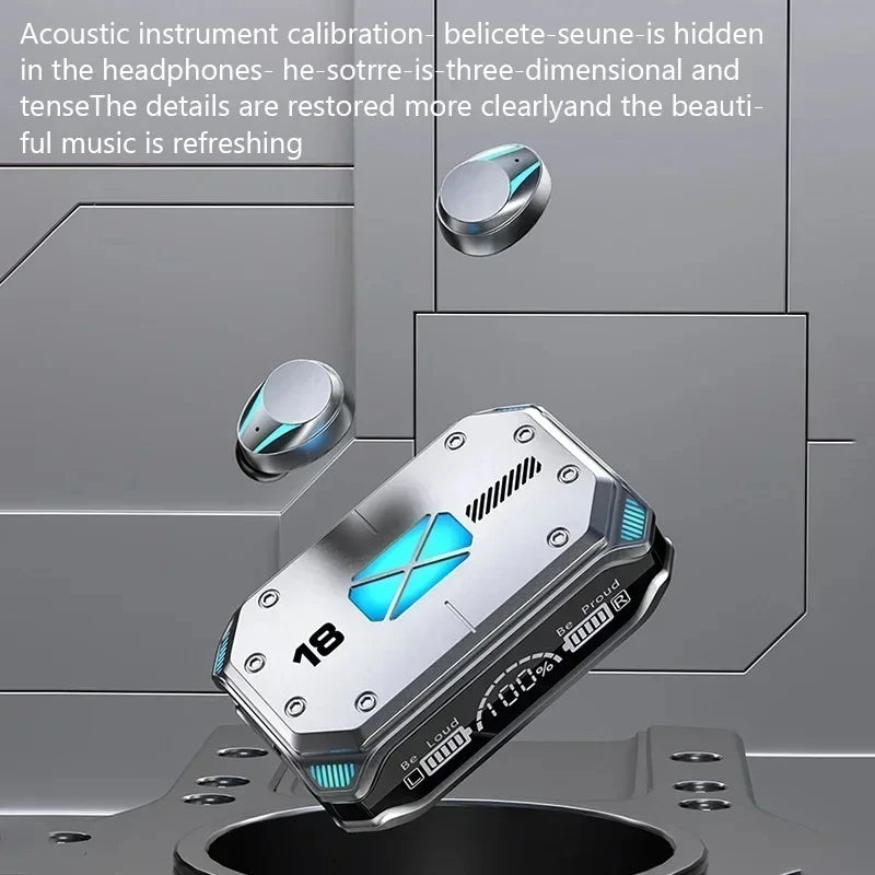 PHONEPACE M41 Gaming Bluetooth 5.3 Earbuds with RGB Lights and Power Bank