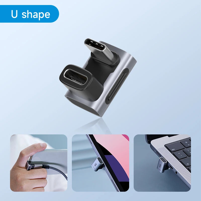 Hagibis 240W USB-C Adapter 40Gbps 8K 90° | USB4 Thunderbolt 4/3 MacBook iPhone 17 Converter