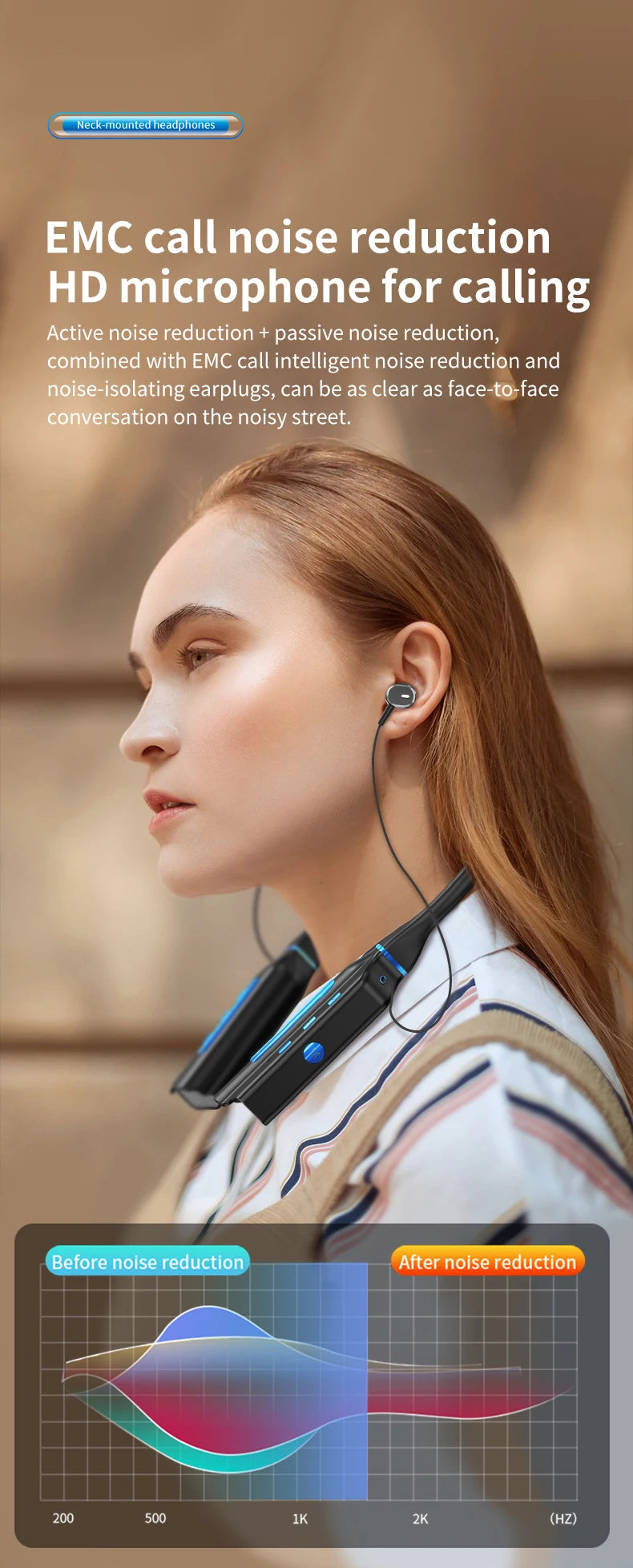 Luxuglow Wireless Earbuds: Ultra-Long Battery Life & ANC