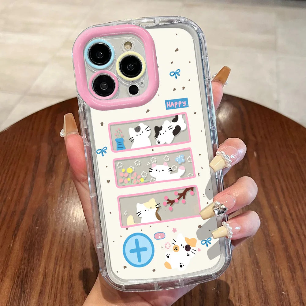 Cute Cat iPhone 7-17 Pro Max Case | Soft Cartoon Design | JEFF's Favorite Picks