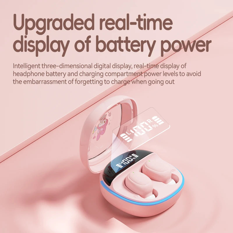 Hello Kitty Wireless Earbuds with Waterproof Charging Case