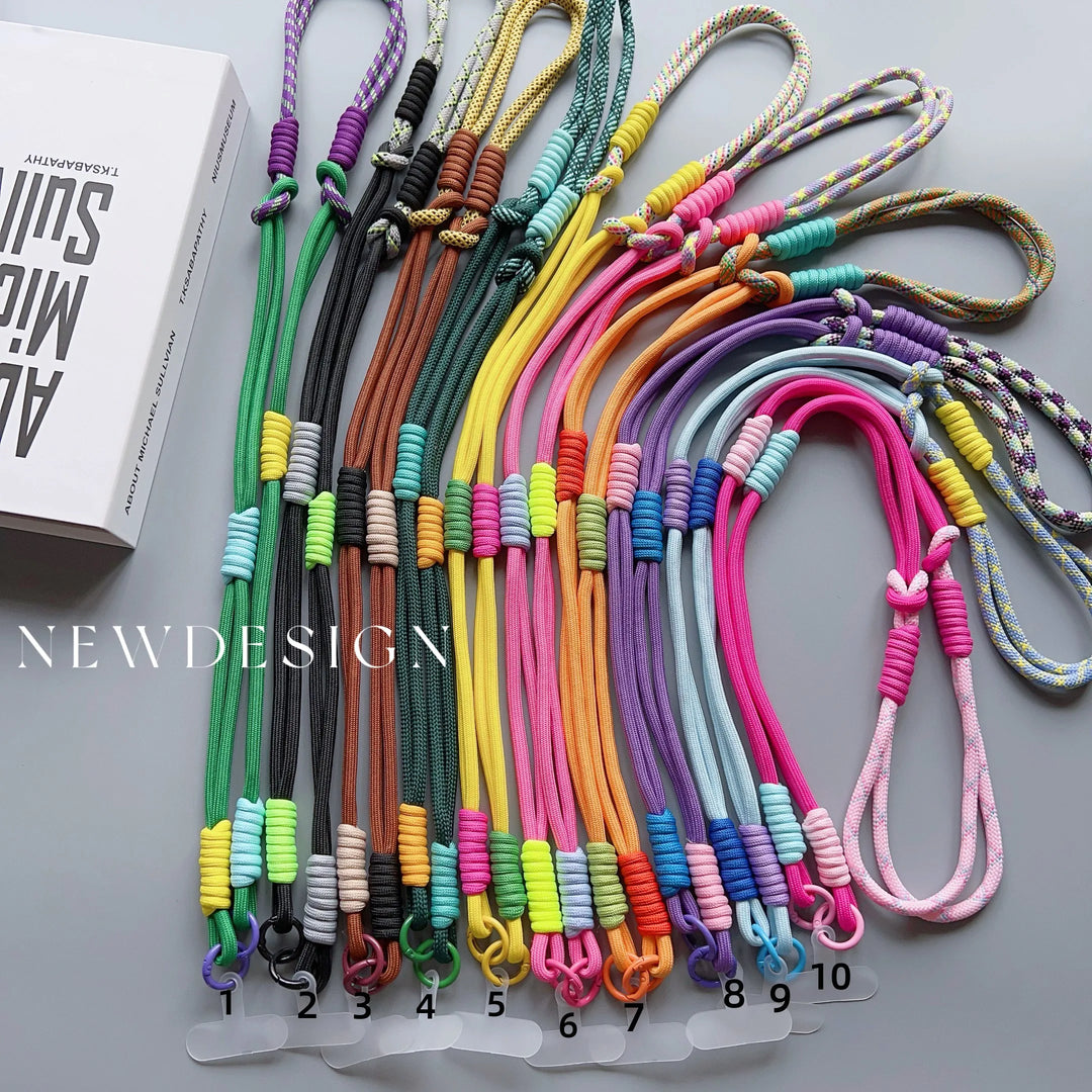 Page Title Crossbody Phone Lanyard – Adjustable Shoulder Strap with Patch
