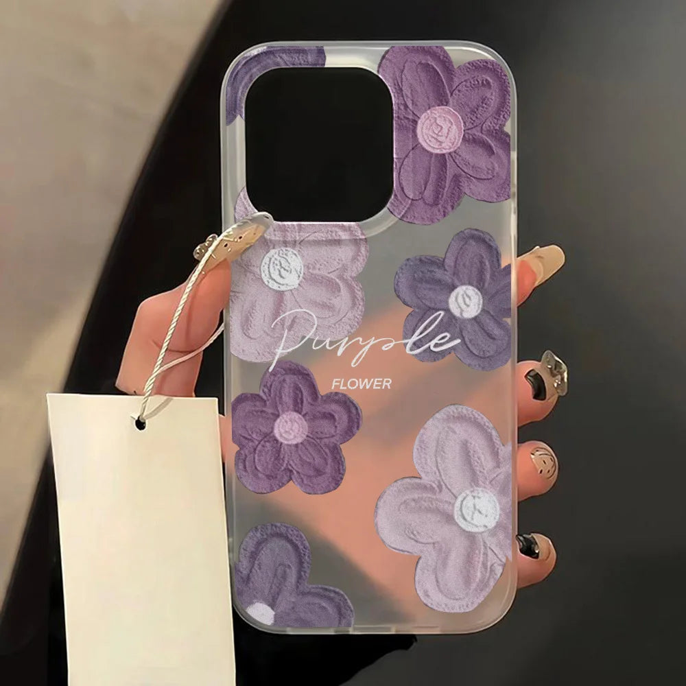 Matte Floral Silicone iPhone Case by JEFF's Favorite Picks