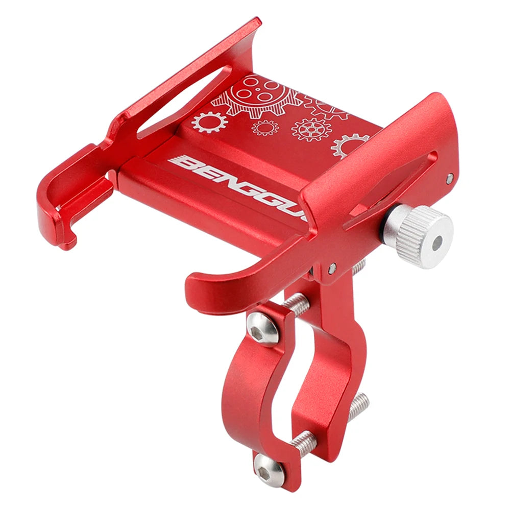 360° Aluminum Alloy Bike Phone Holder – MTB Motorcycle Handlebar GPS Mount