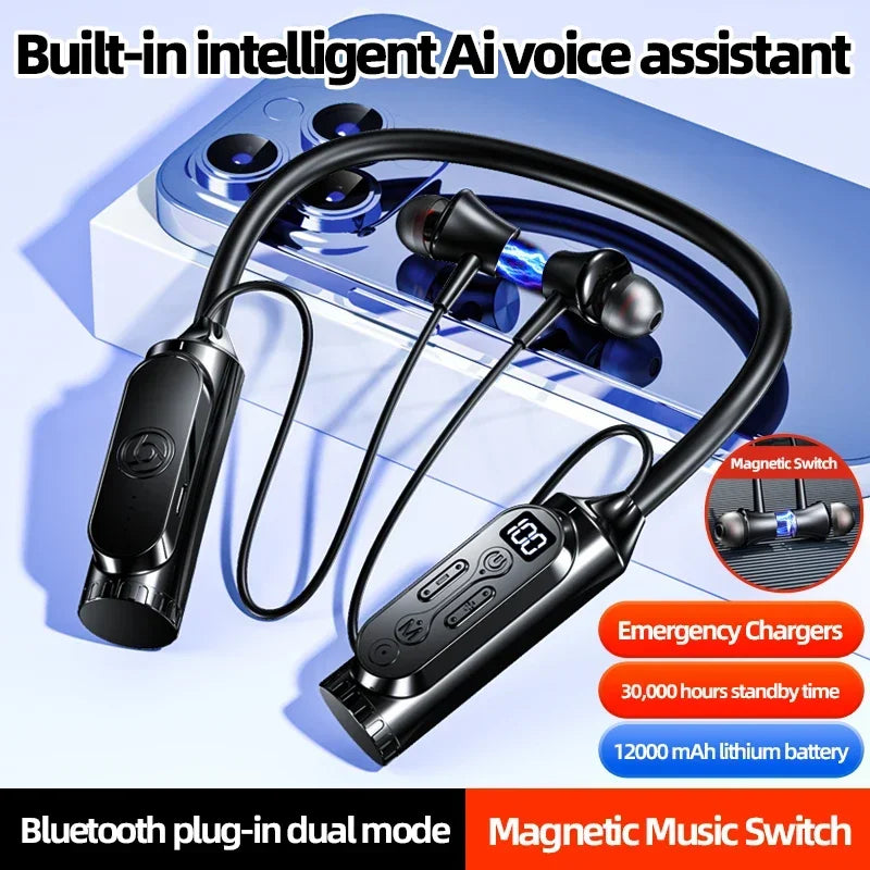 Luxuglow Bluetooth Earphones with Power Bank - Long Battery Life