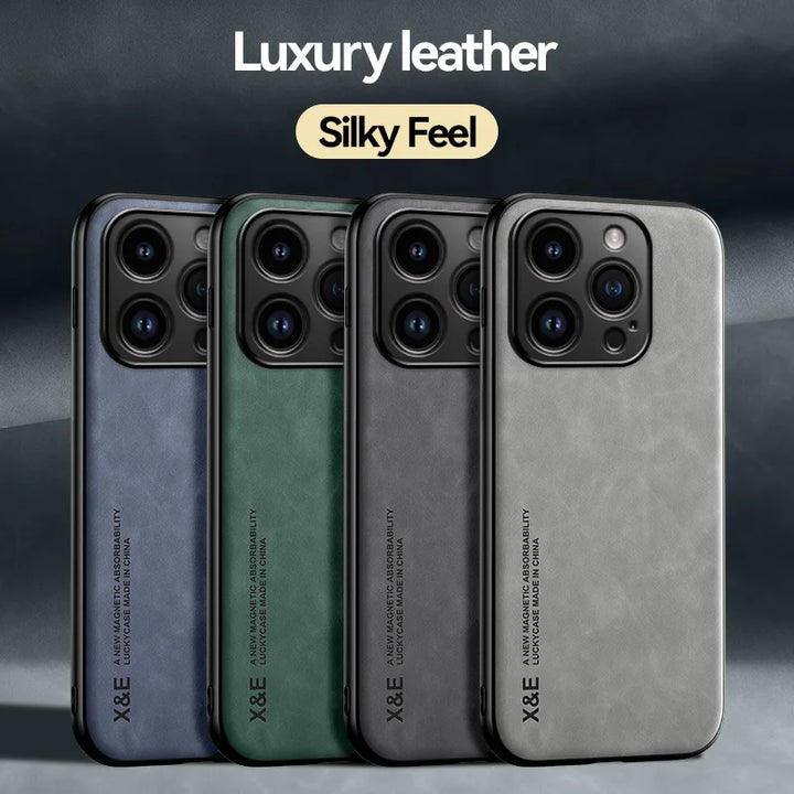 Luxury Sheepskin Leather iPhone Case - Best Magsafe Accessories — luxury sheepskin case for iphone