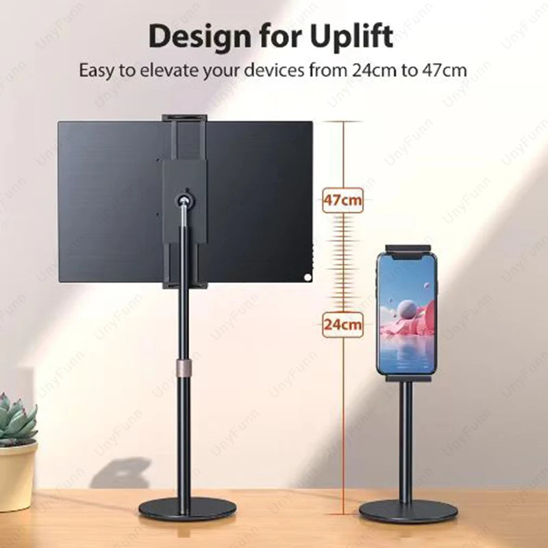 Adjustable Height Portable Monitor Stand – Desktop Bracket for Phone, Tablet & Monitor