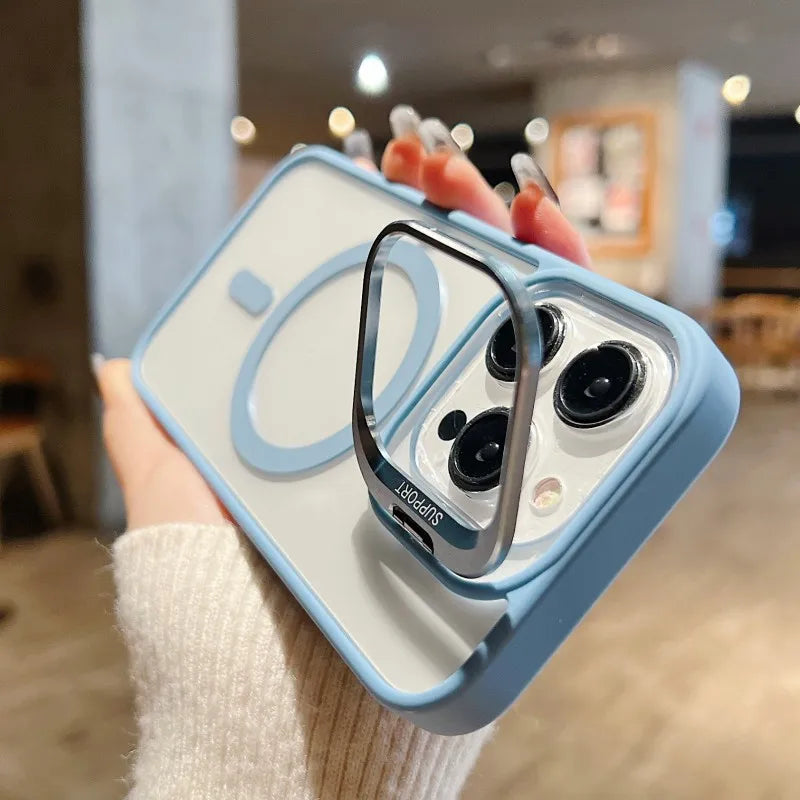 MagSafe Glass Lens Protector Case iPhone 17 16 15 14 13 12 11 Pro Max Magnetic Shockproof Clear Cover