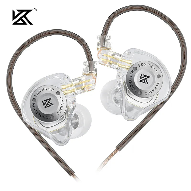 KZ EDX Pro X Wired IEM Earphones HiFi Deep Bass Detachable Cable