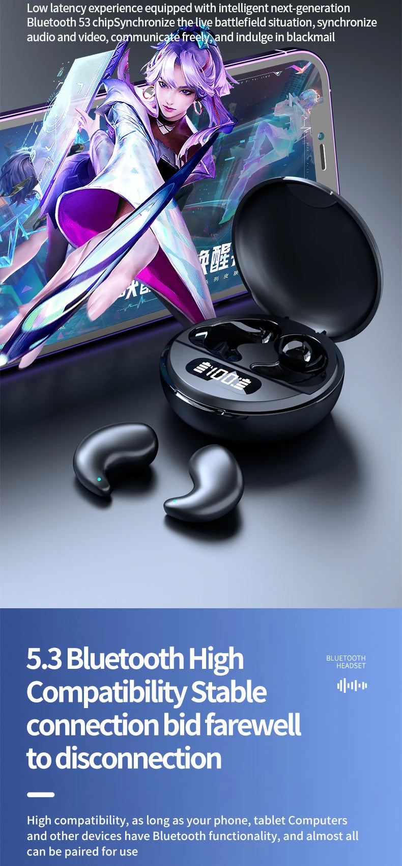 FANHANG TWS ANC Wireless Earbuds | Sport Earphones