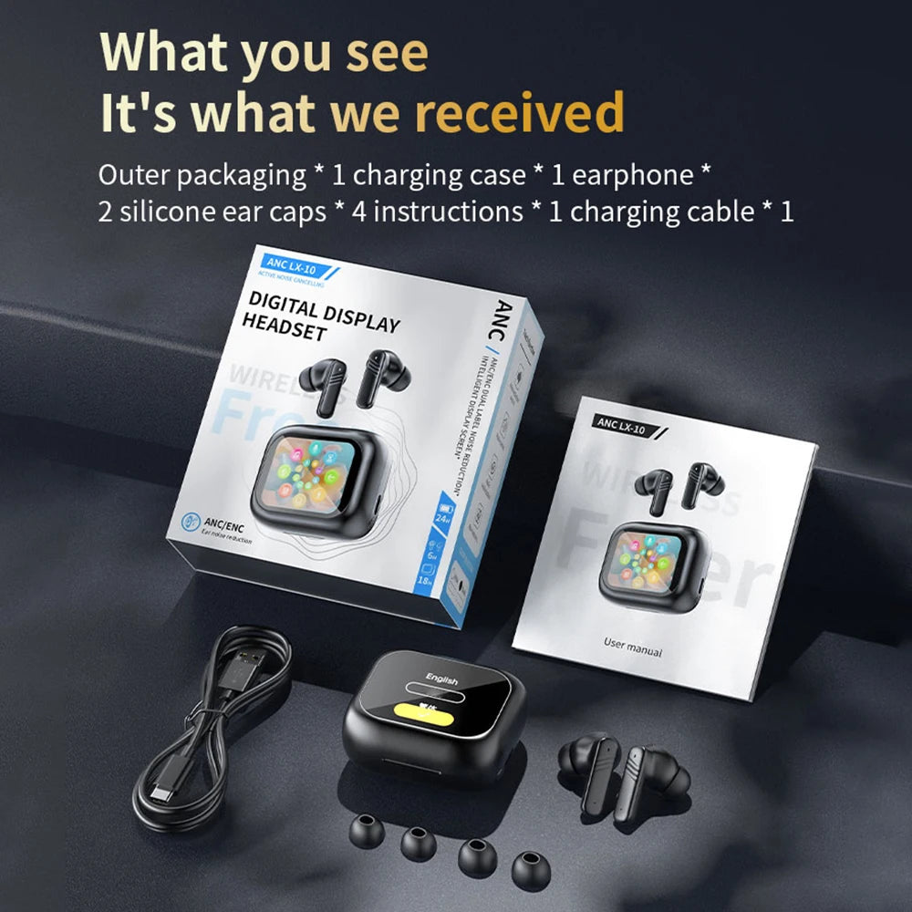 CUGUU LX10 Bluetooth Earbuds - Wireless Noise Cancelling Earbuds