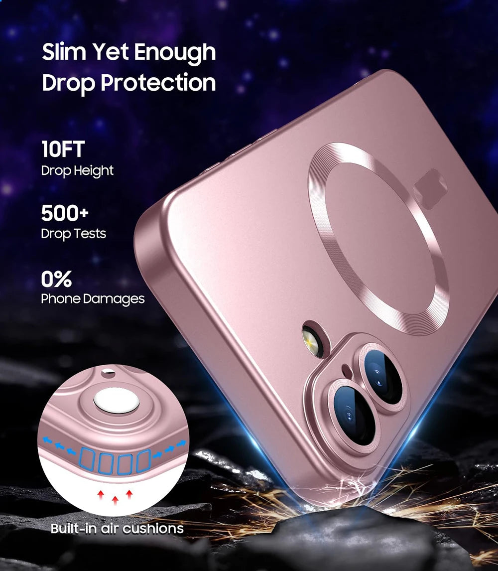 MagSafe Case for iPhone - Durable Silicone Cover with Matte Finish