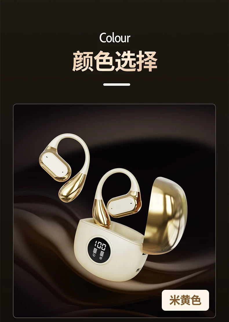 Bluetooth 5.3 Wireless Ear Hook Headphones, Waterproof High Fidelity - JEFF's Favorite Picks