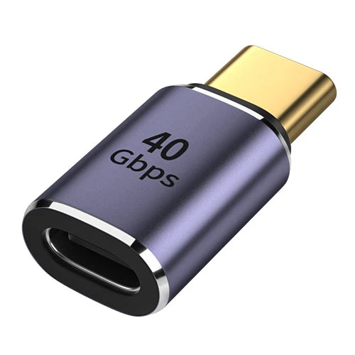 USB4 40Gbps 90° OTG USB-C Adapter | 100W 8K 60Hz Data Converter for MacBook iPad iPhone