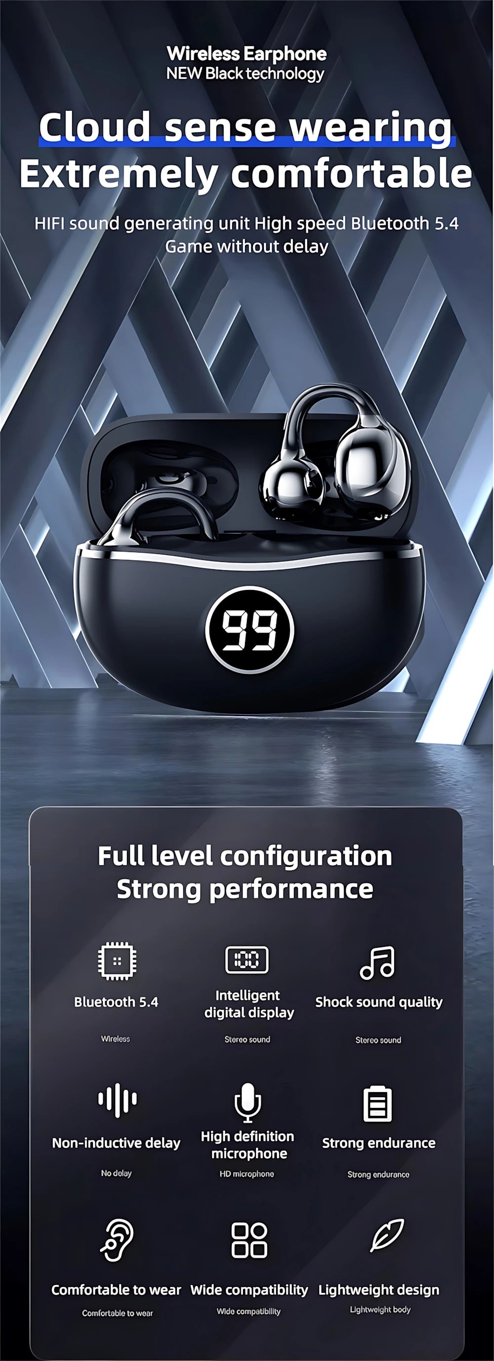 Waterproof Wireless Earbuds For Sports - 2025 Air Bone Conduction — waterproof phone accessories
