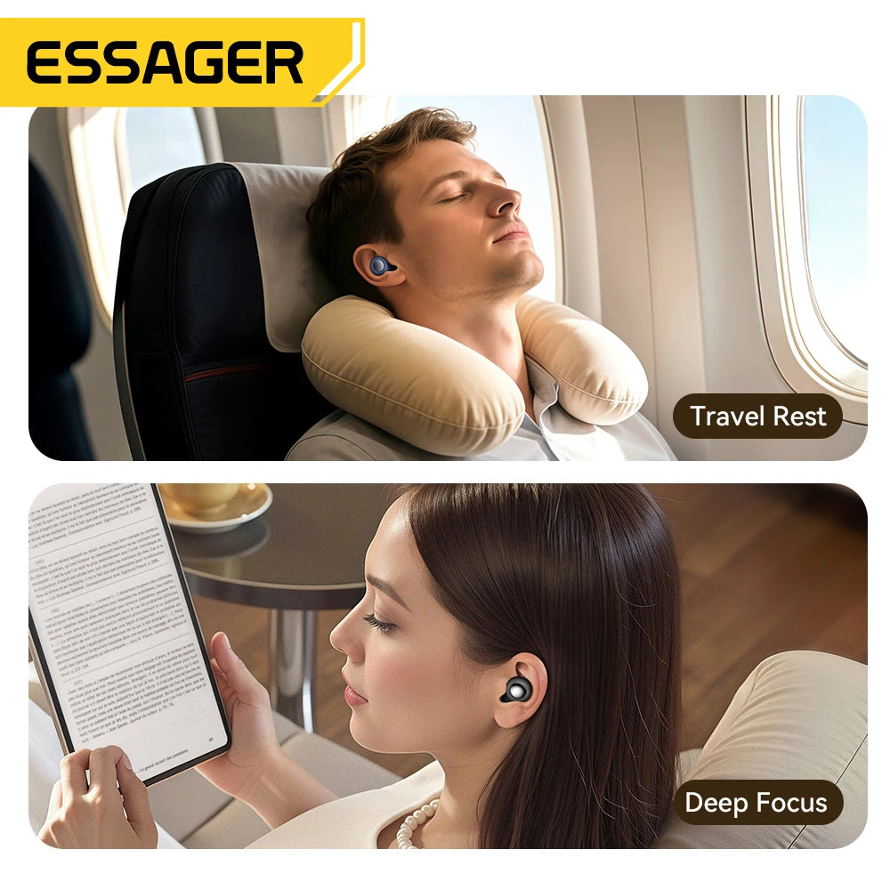 Soft Silicone Sleep Earplugs Noise Reducing Comfort Ear Plugs