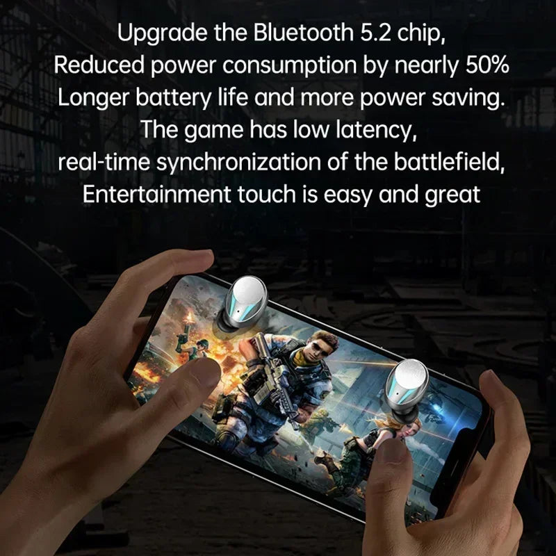 PHONEPACE M41 Gaming Bluetooth 5.3 Earbuds with RGB Lights and Power Bank