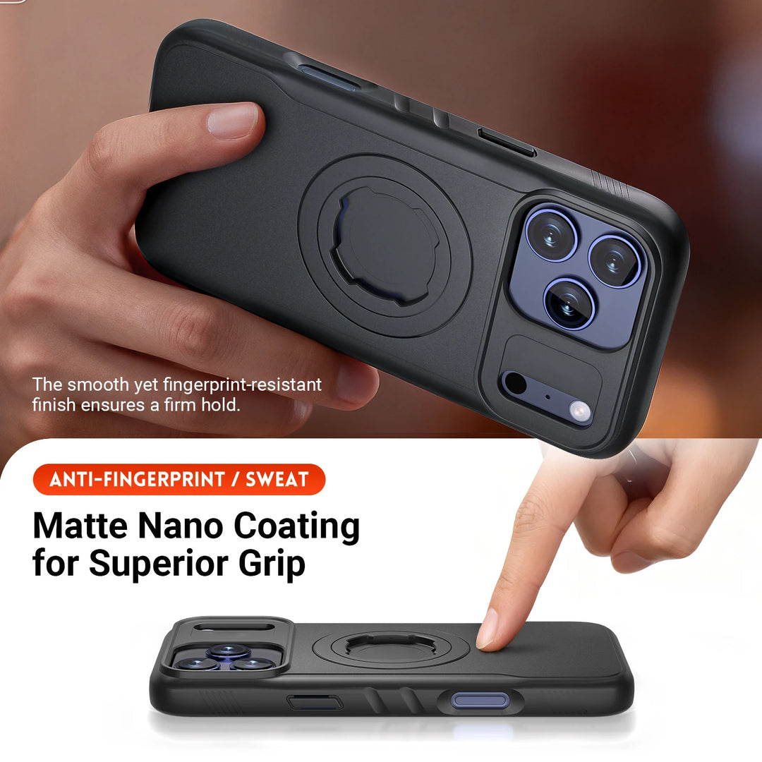 Motorcycle Bike Mount Case for iPhone 14/15/16/17 Pro Max – Magnetic Lock-in