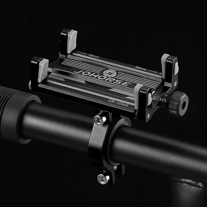 JOHORSE Aluminum Bike Phone Mount – Adjustable Non-Slip Holder