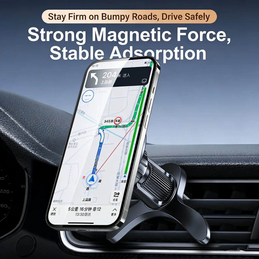 MagSafe Car Vent Phone Mount - 17 N52 Magnets, iPhone 12-16