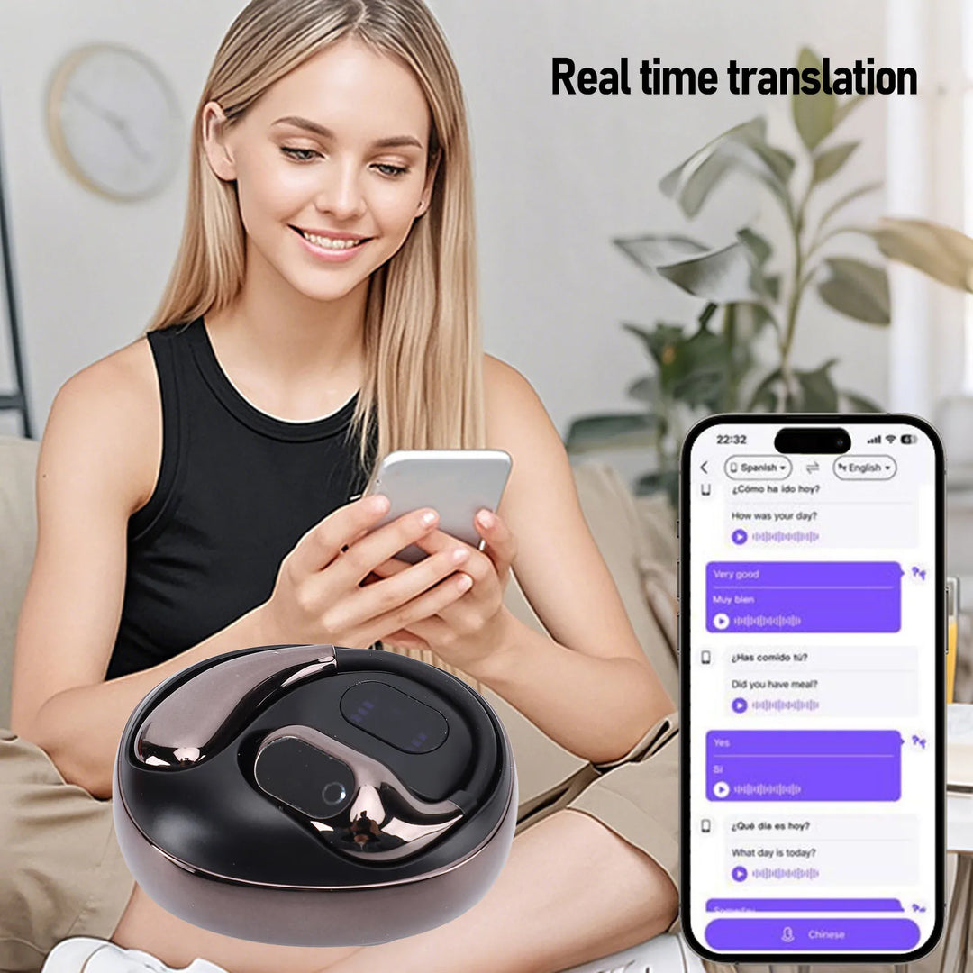 80 Language AI Translation Earphones for Real Time Conversations