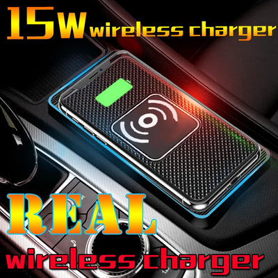 Wireless Car Charger Pad – 15W Fast Qi Charging Non-Slip Mat