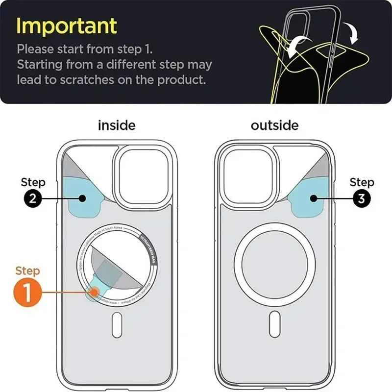PSWWSP Magnetic Clear MagSafe iPhone Case | Transparent Silicone Cover iPhone 17–11 XS XR Pro Max