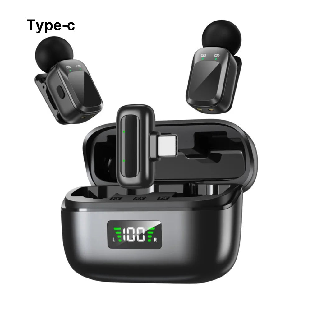 Wireless Lavalier Mic & Magnetic Monitor Kit for Smartphone Vlogging