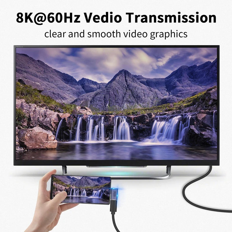 USB4 40Gbps 90° OTG USB-C Adapter | 100W 8K 60Hz Data Converter for MacBook iPad iPhone