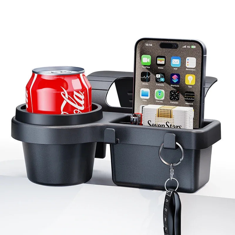 Car Door Window Storage Organizer | Cup Phone Holder Pocket Rack | ABS+TPR Auto Interior Tray