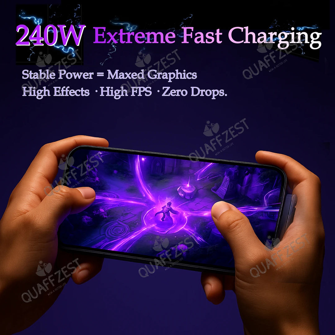 EOENKK 240W Fast Charging Cable – 2-in-1 Foldable Phone Holder for Gaming