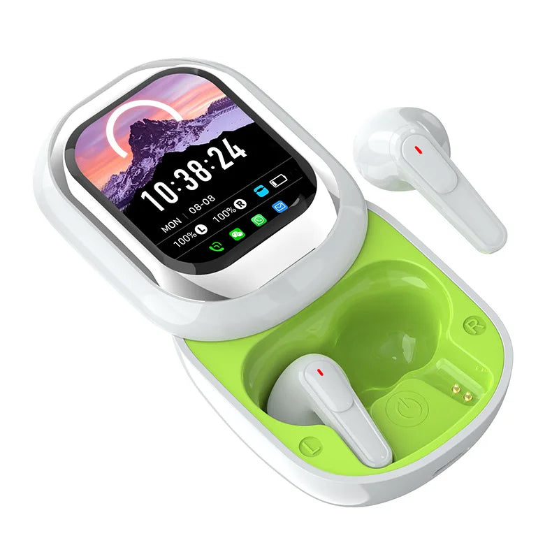 ANC Bluetooth Earphones - Noise Cancelling, Touch Screen Case & Long Battery Life