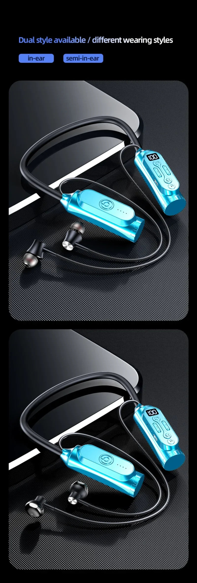 Luxuglow Bluetooth Earphones with Power Bank - Long Battery Life