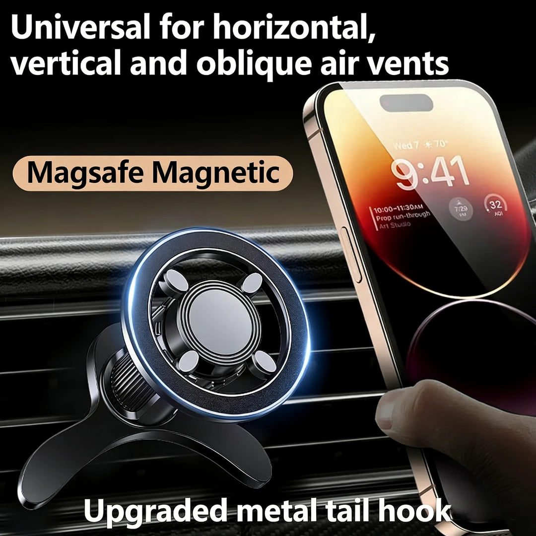 MagSafe Car Vent Phone Mount - 17 N52 Magnets, iPhone 12-16