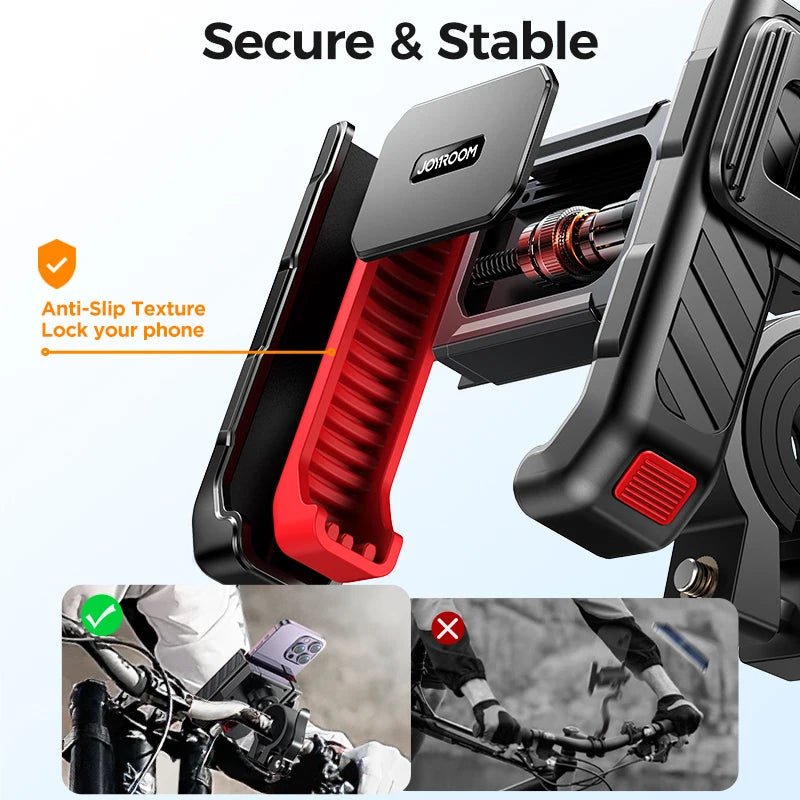 Joyroom Half-Enclosure Bike Phone Mount – Quick Lock 4.7-7"