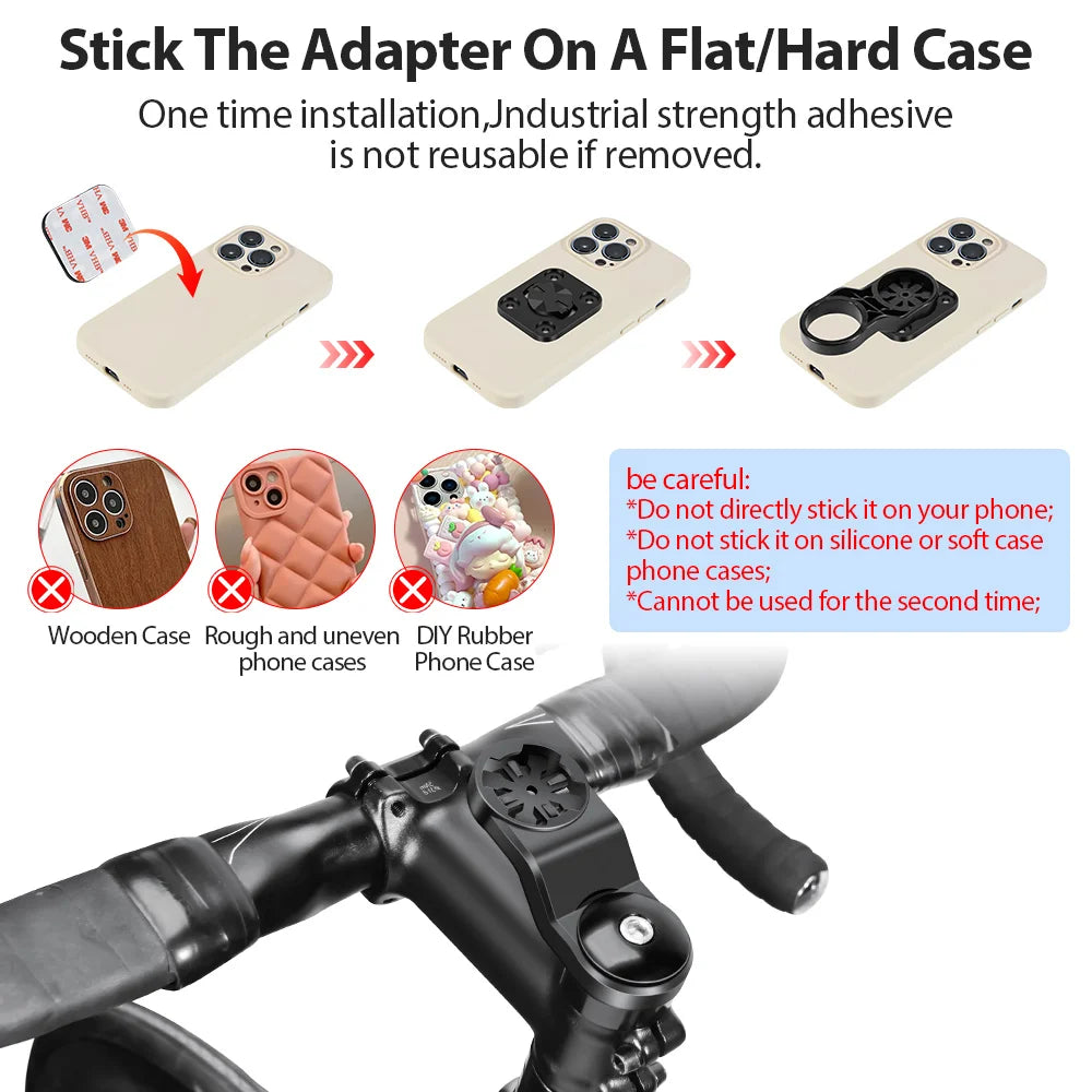 Bicycle Phone Mount – Universal Bike Handlebar Holder for GPS & Mobile