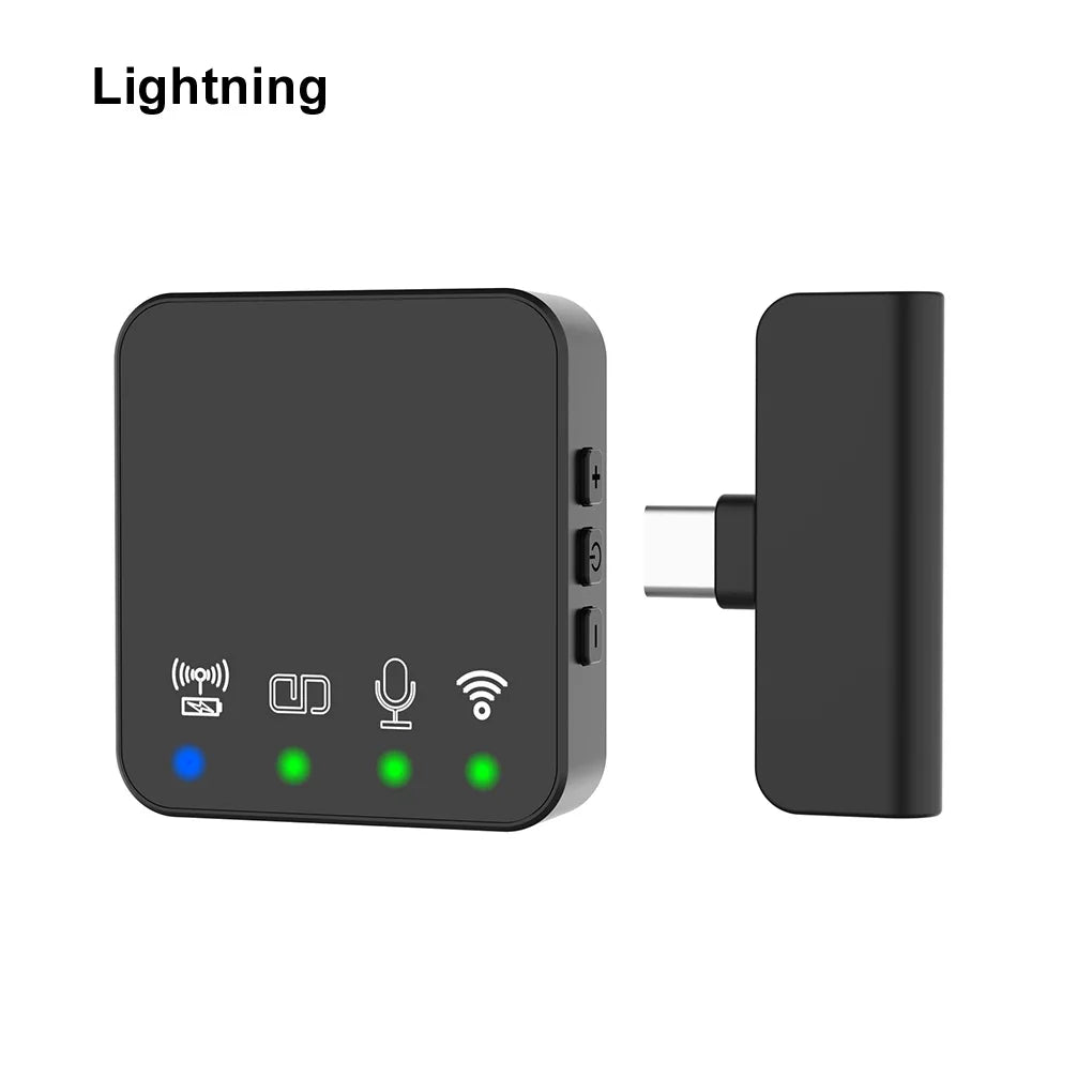 Wireless Lavalier Mic & Magnetic Monitor Kit for Smartphone Vlogging